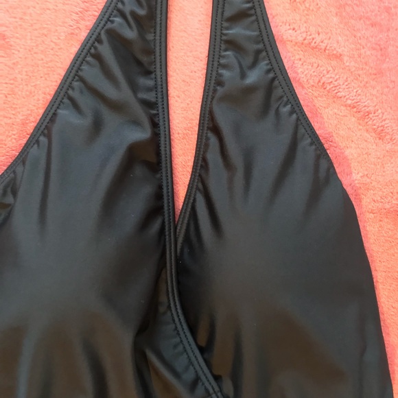 RETRO HOLLYWOOD GLAM BLACK BATHING SWIMSUIT - Picture 6 of 8